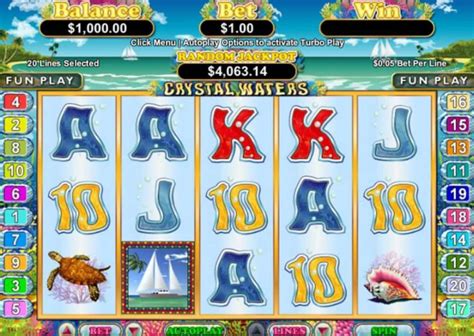 Crystal Waters Slots, Real Money Slot Machine.